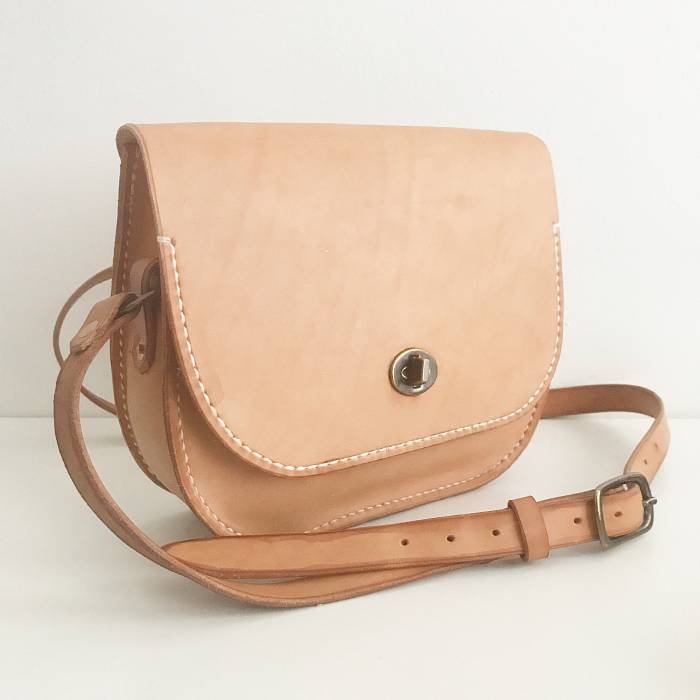 Teaser image for Hand-Sewn Leather Shoulder Bag