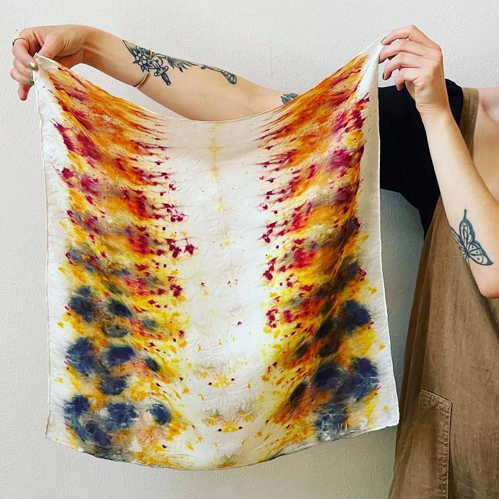 Teaser image for Naturally Dyed Tote Bag and Scarf