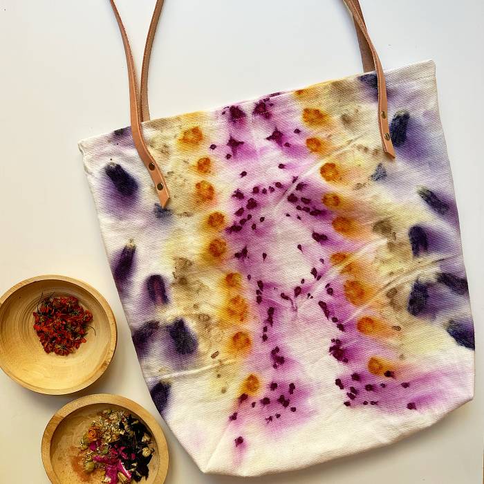 Teaser image for Foraging to Fiber: Naturally Dyed Tote Bag and Scarf