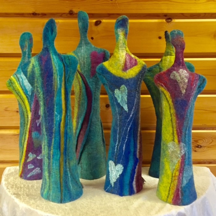 Felted sculptures