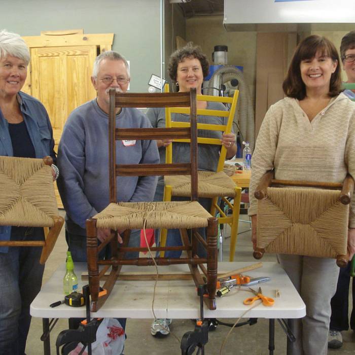 Teaser image for Traditional Paper Rush Chair Seat Weaving